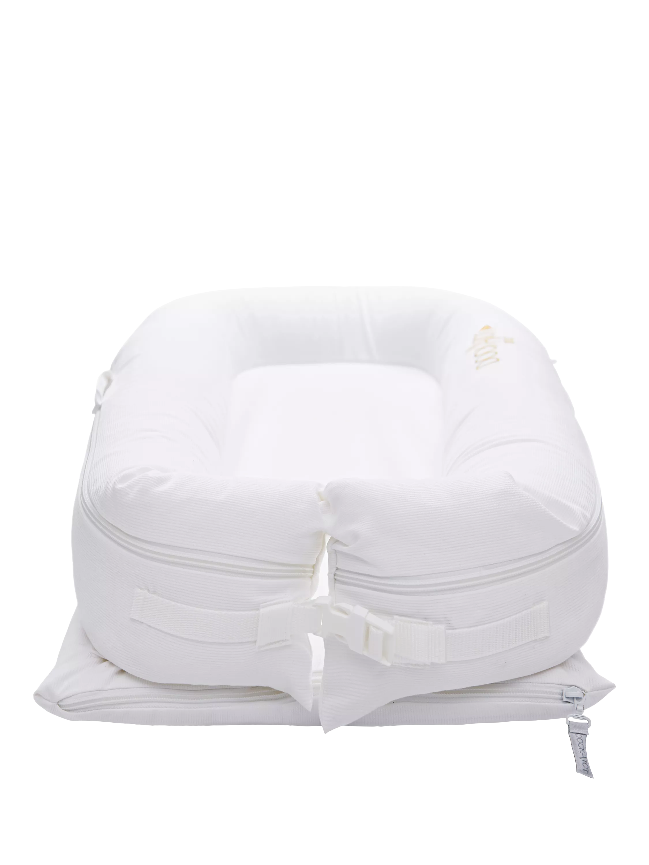 DockATot Deluxe+ baby pod cover white, UK version