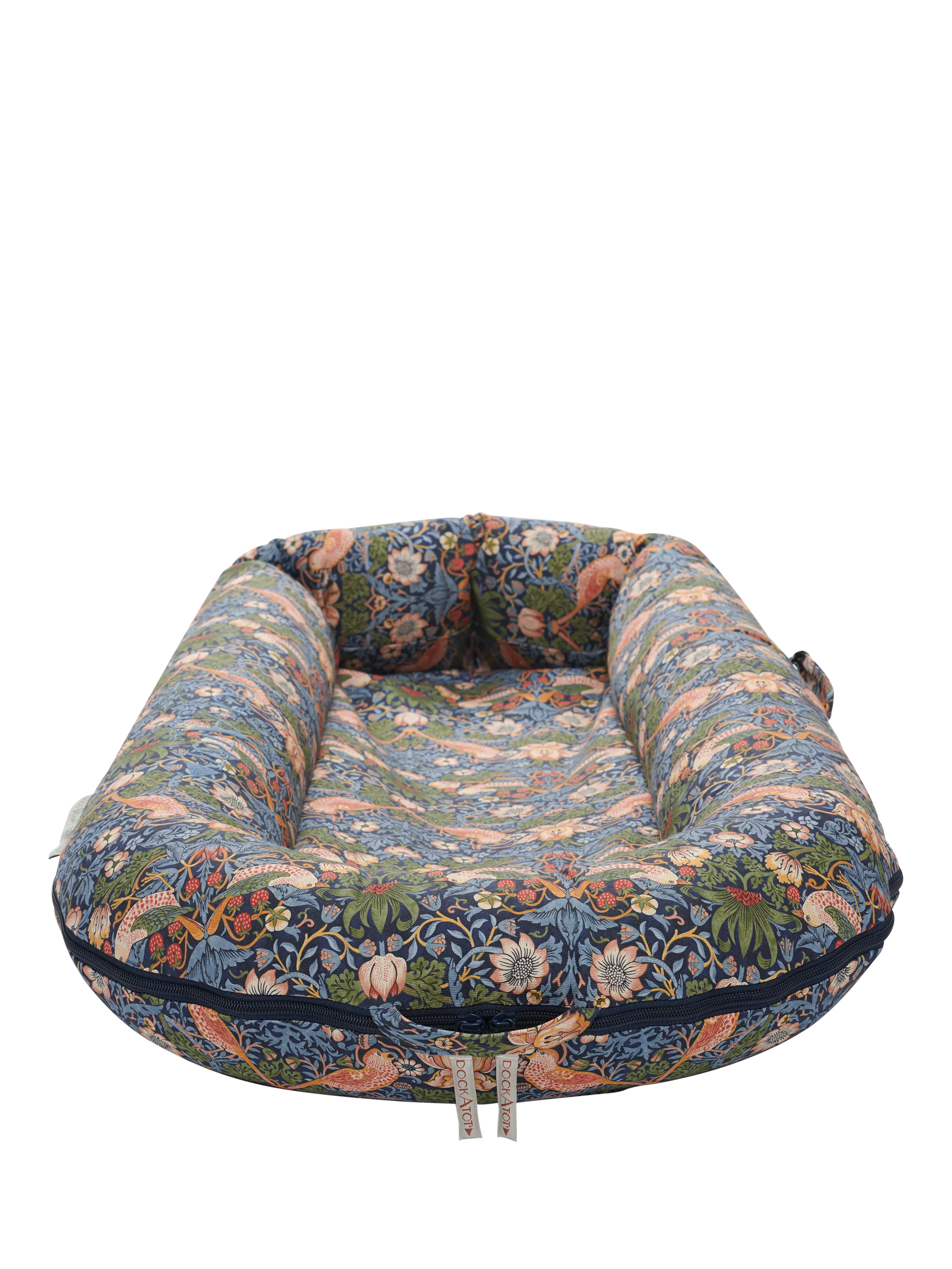 DockATot Deluxe+ William Morris Strawberry Thief baby pod, UK version
