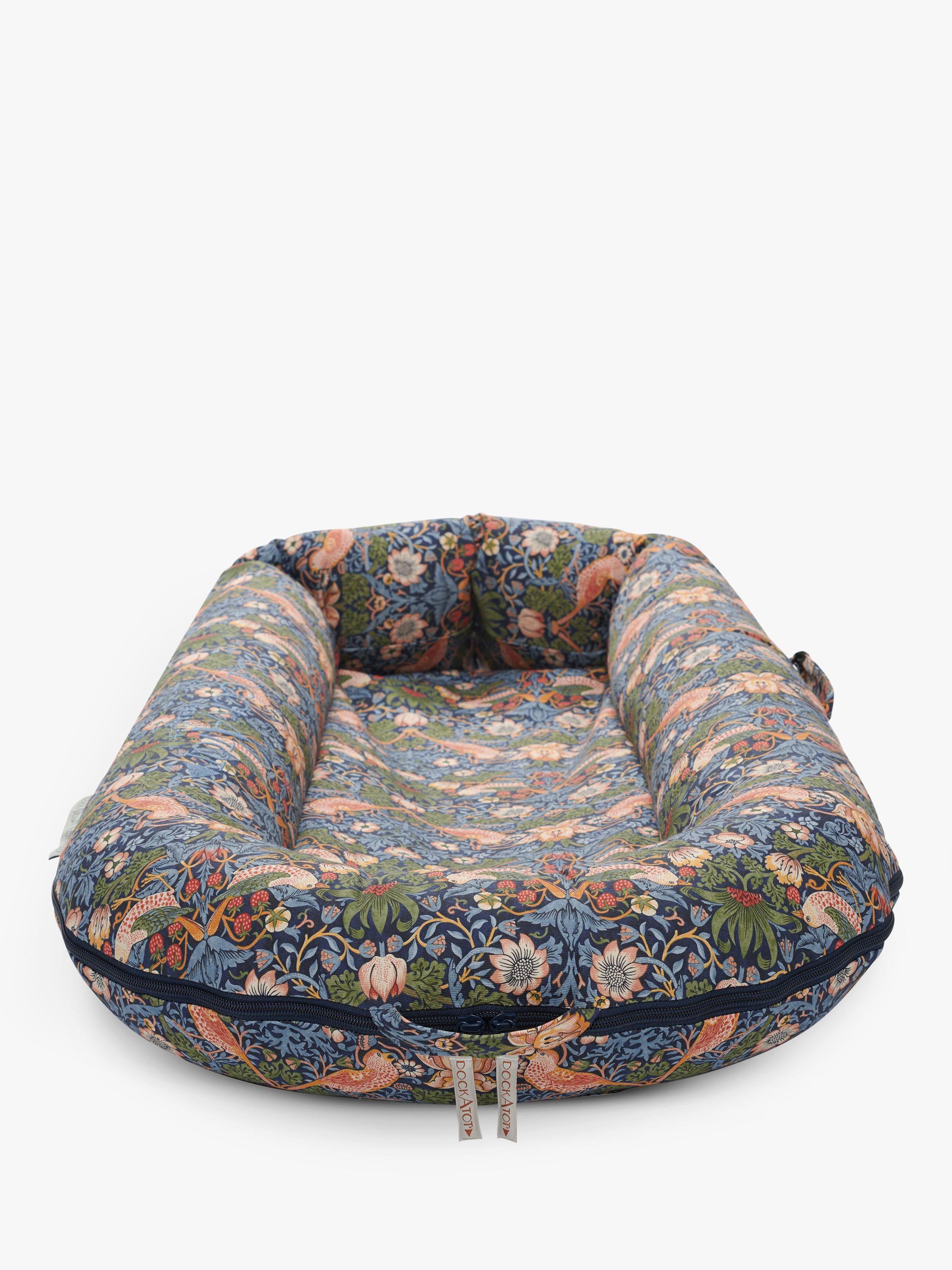 DockATot Deluxe+ William Morris Strawberry Thief baby pod, UK version