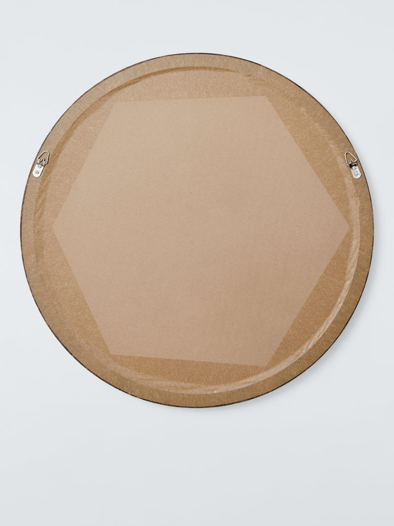 John Lewis round wall mirror 70cm walnut, imported from the UK