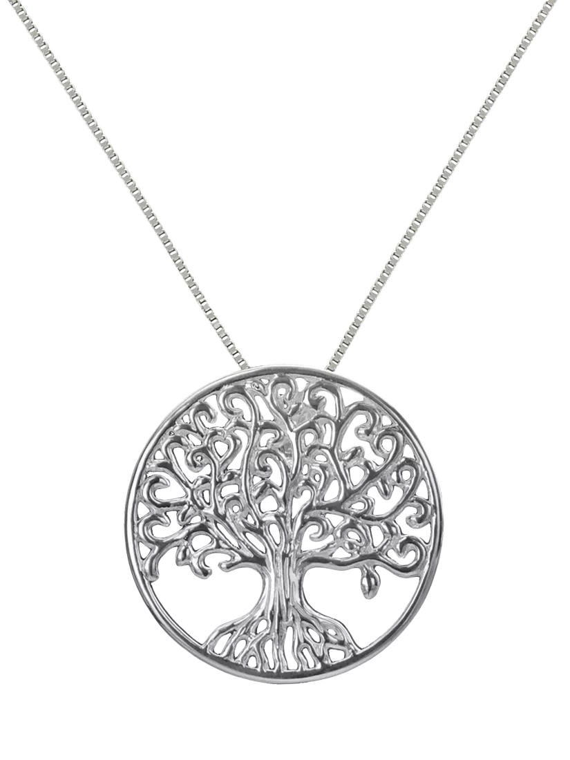 Nina B Tree of Life pendant necklace silver (British brand)