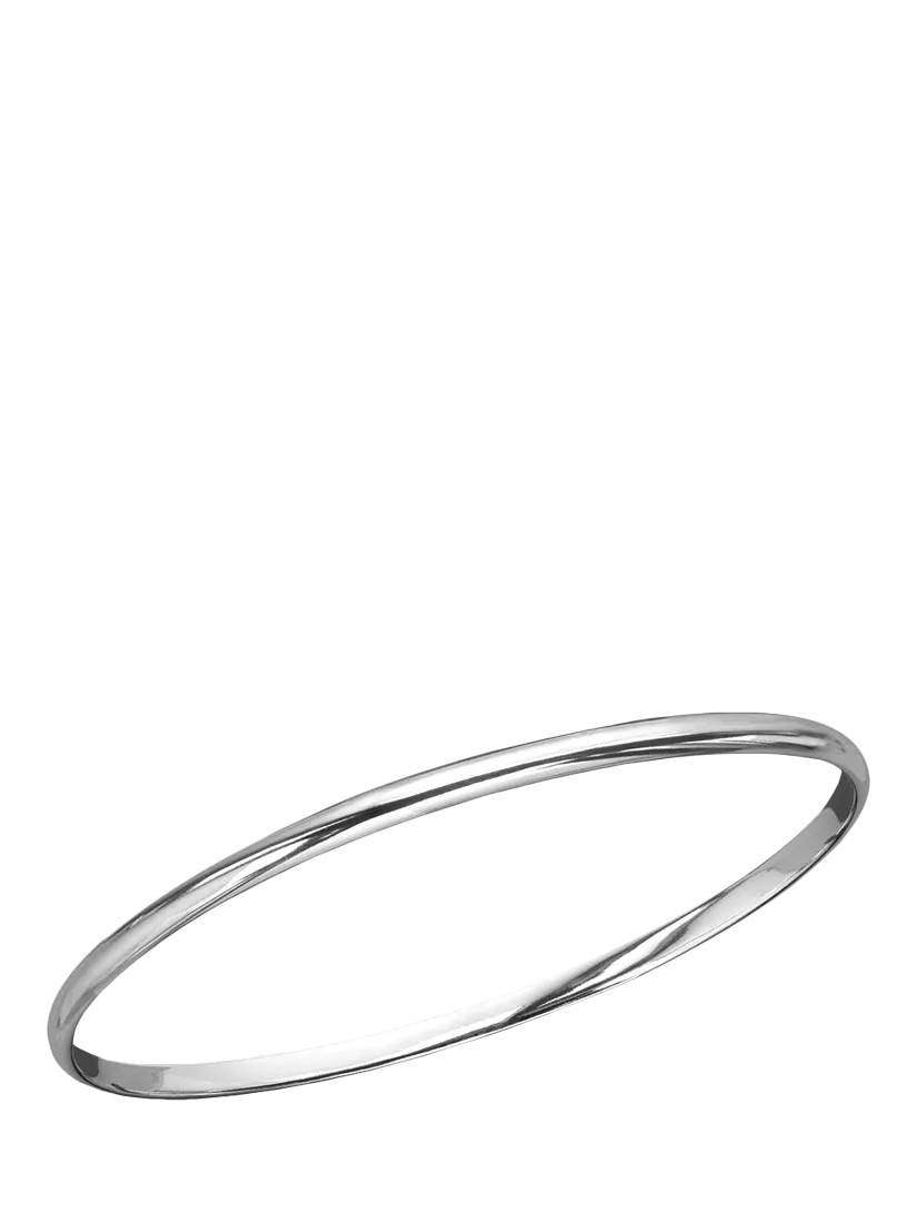 Nina B sterling silver simple slip-on bangle (British brand)