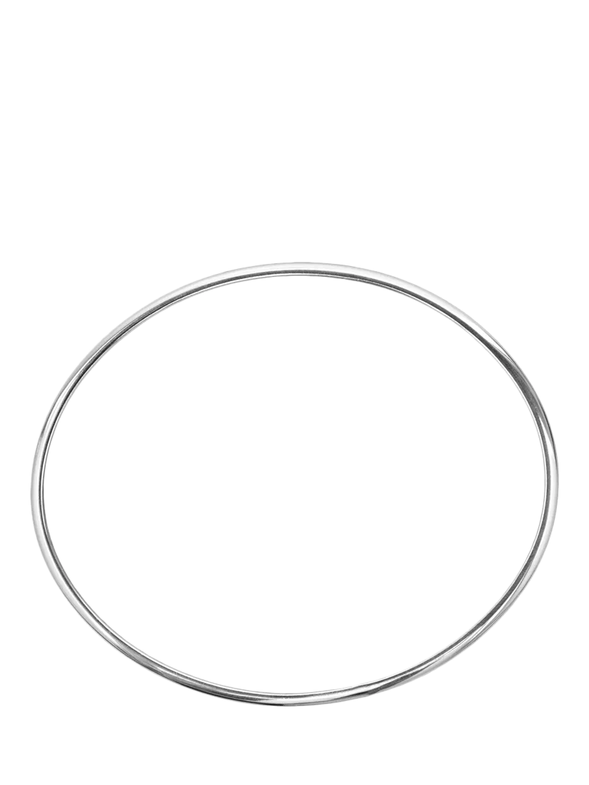 Nina B sterling silver simple slip-on bangle (British brand)