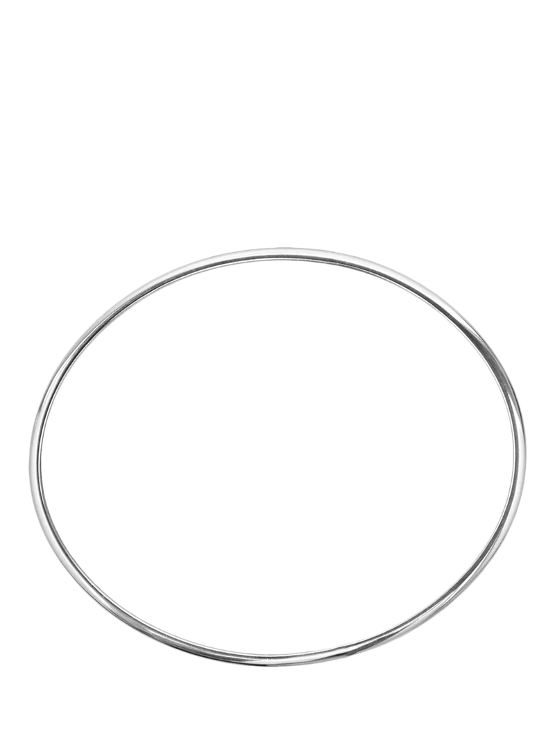 Nina B sterling silver simple slip-on bangle (British brand)