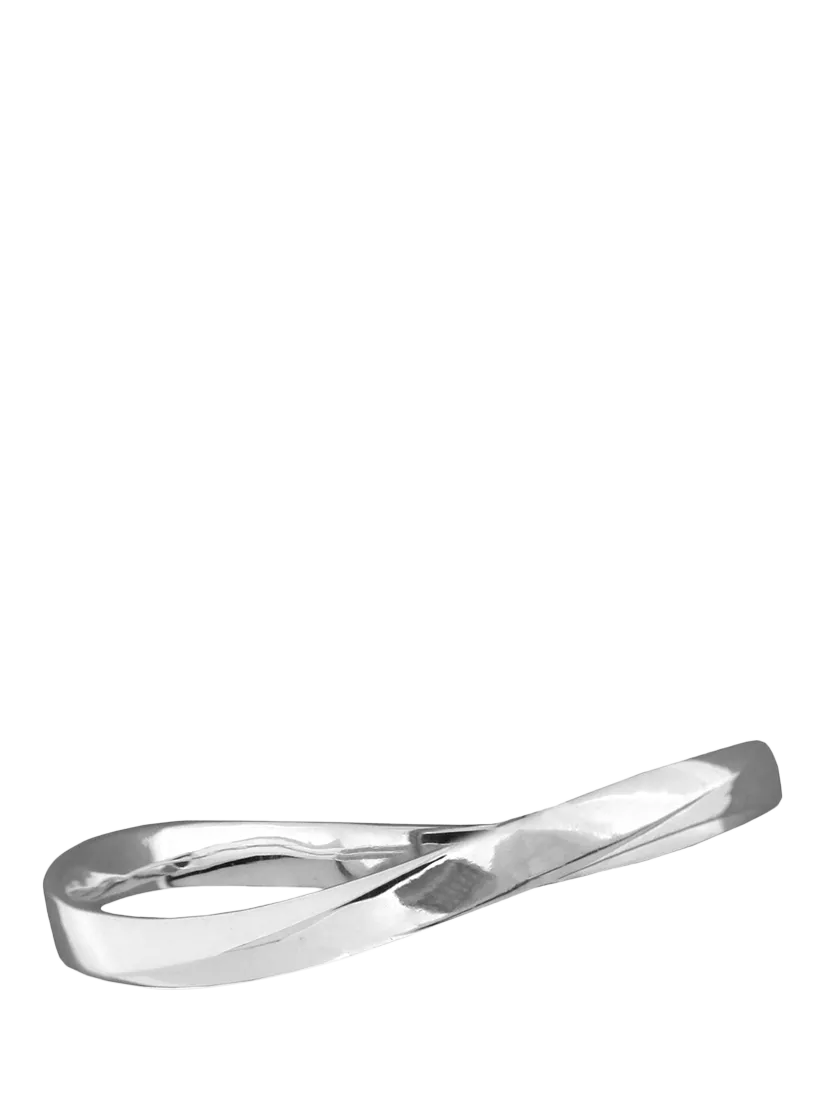 Nina B sterling silver wave bracelet slip on bangle - British product