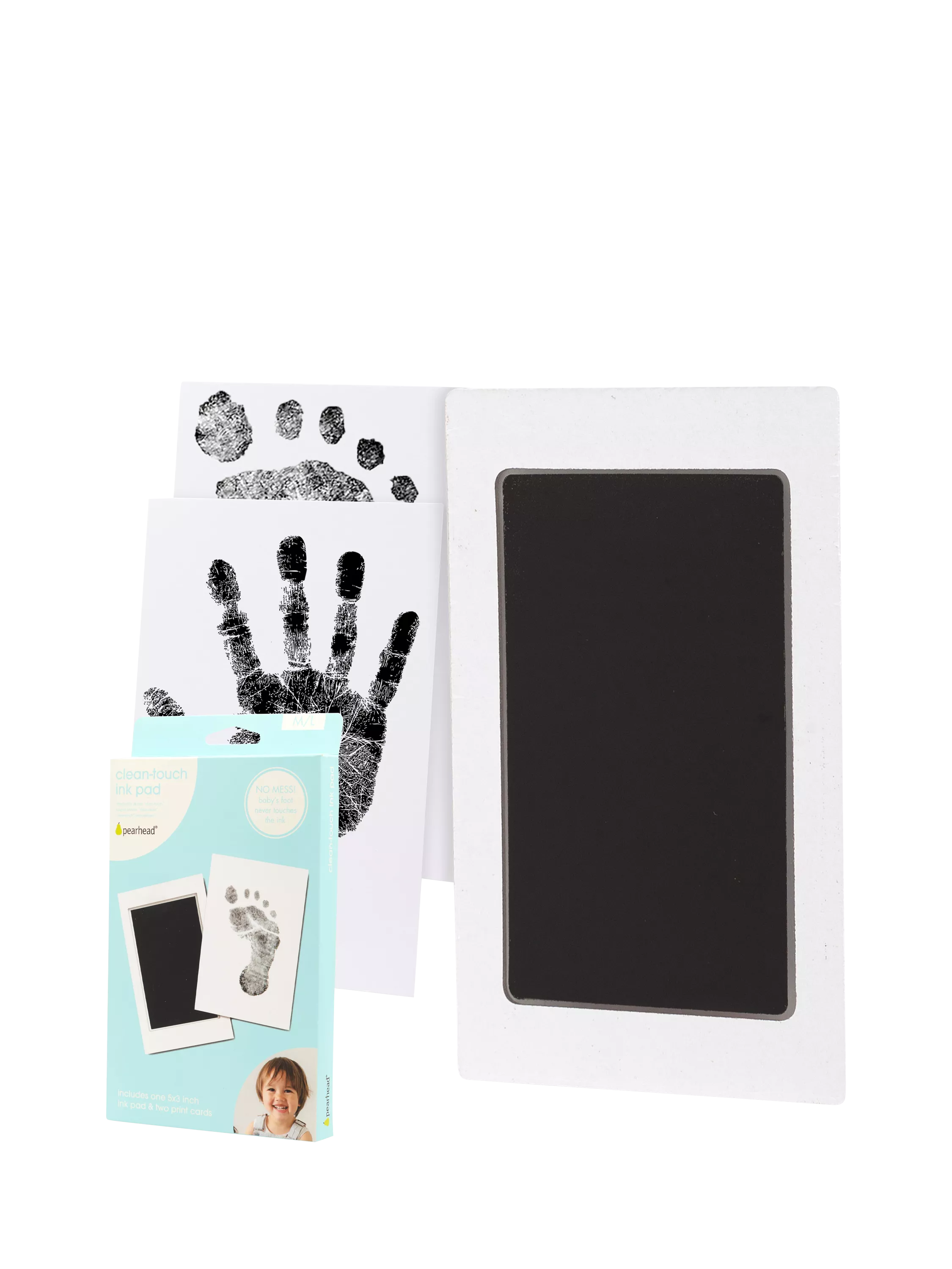 Pearhead Clean Touch ink pad medium large baby print kit, UK version