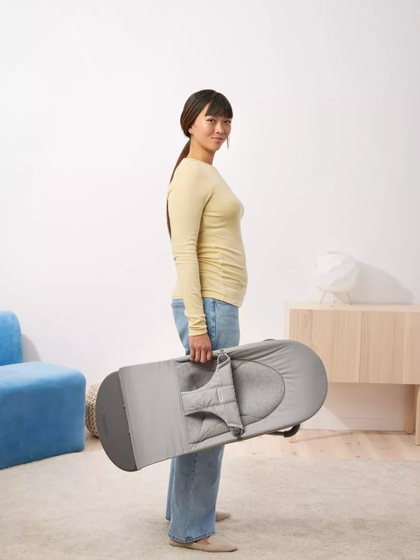 BabyBjörn Bliss Tri Fabric bouncer Light Grey (British brand)