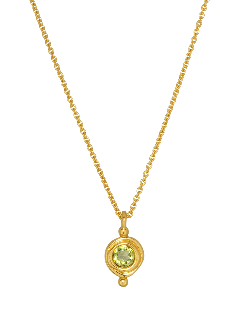 Ottoman Hands Garnet Birthstone Pendant Necklace 16 inch