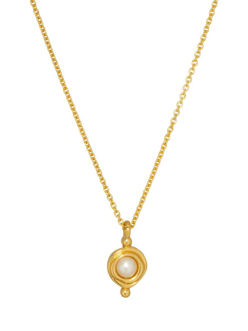 Ottoman Hands Garnet Birthstone Pendant Necklace 16 inch