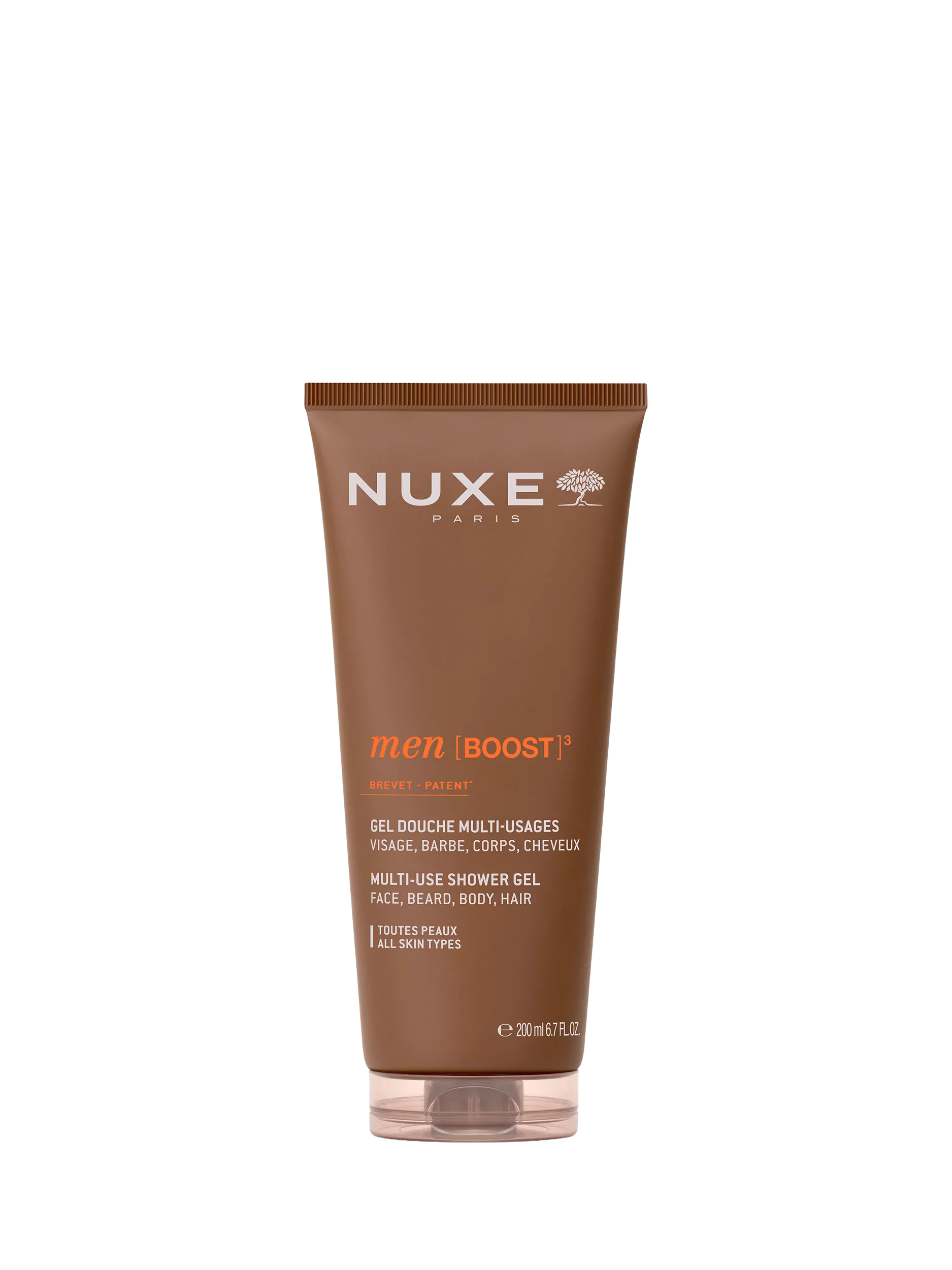 NUXE Men boost multi-use shower gel 200ml - British product