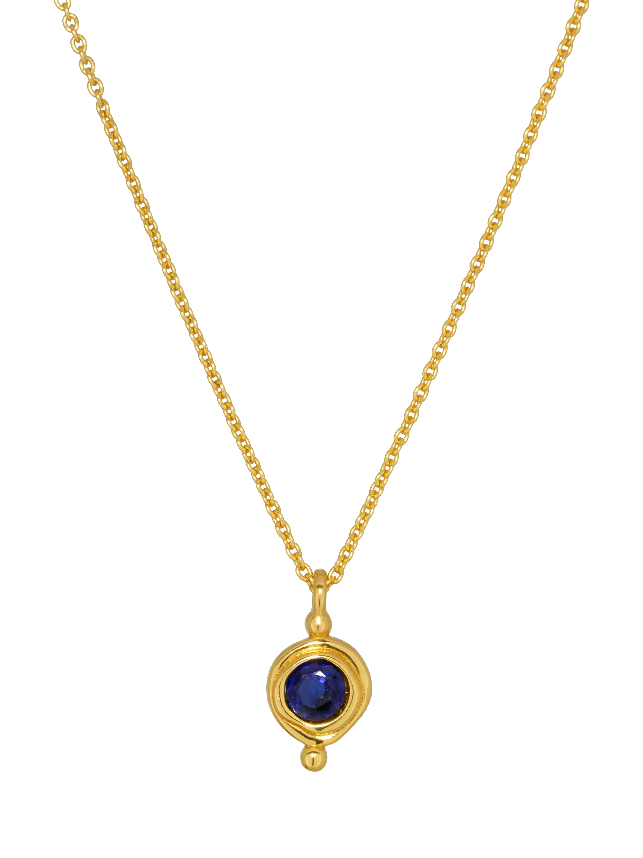 Ottoman Hands Garnet Birthstone Pendant Necklace 16 inch