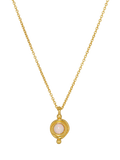 Ottoman Hands Garnet Birthstone Pendant Necklace 16 inch