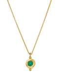 Ottoman Hands Garnet Birthstone Pendant Necklace 16 inch