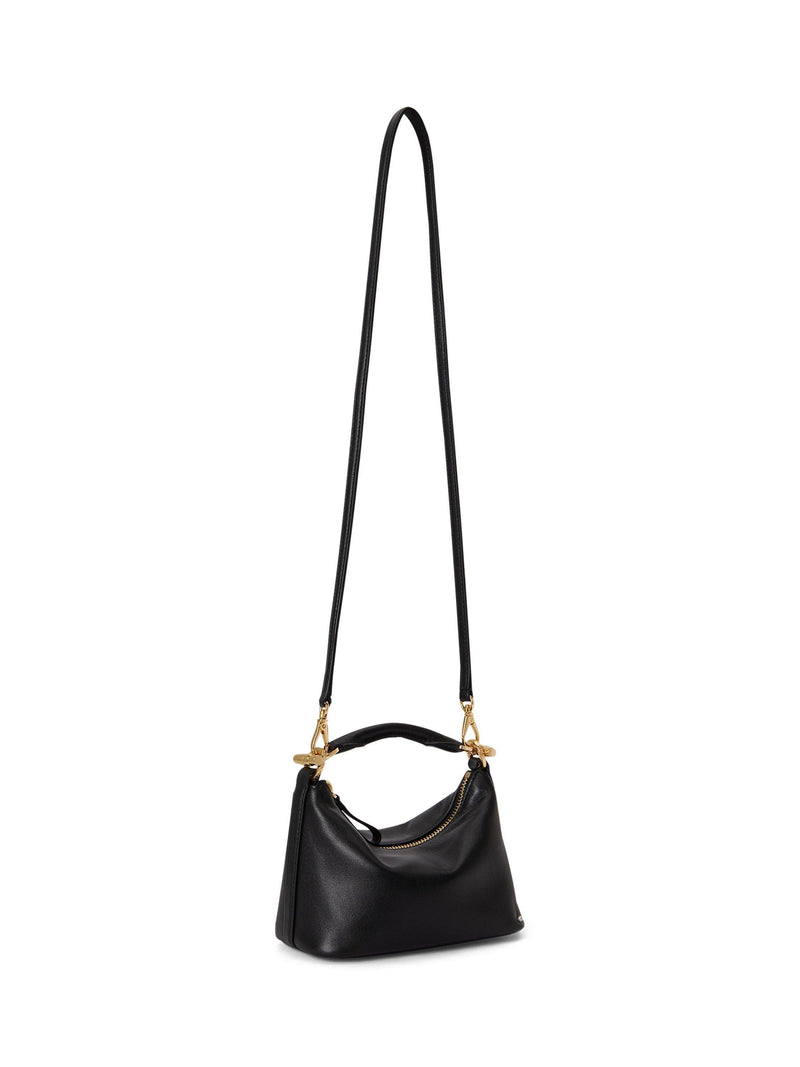 Lauren Ralph Lauren Blaike mini leather shoulder bag black (British brand)