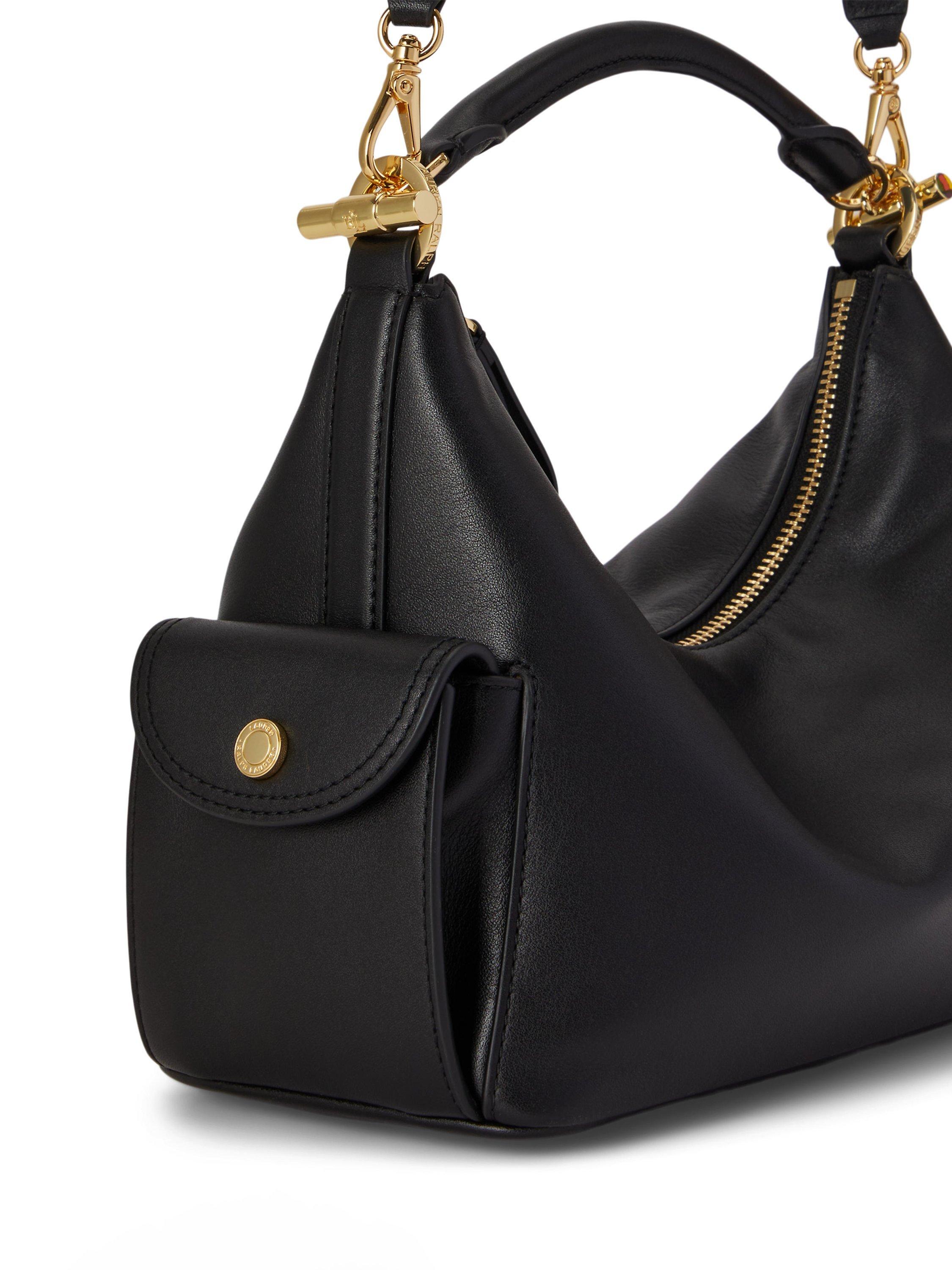 Ralph Lauren small Blaike shoulder bag black, UK version