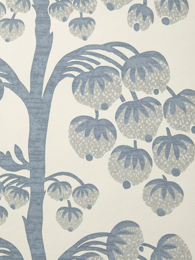 Liberty London Berry Tree Wallpaper, Lapis