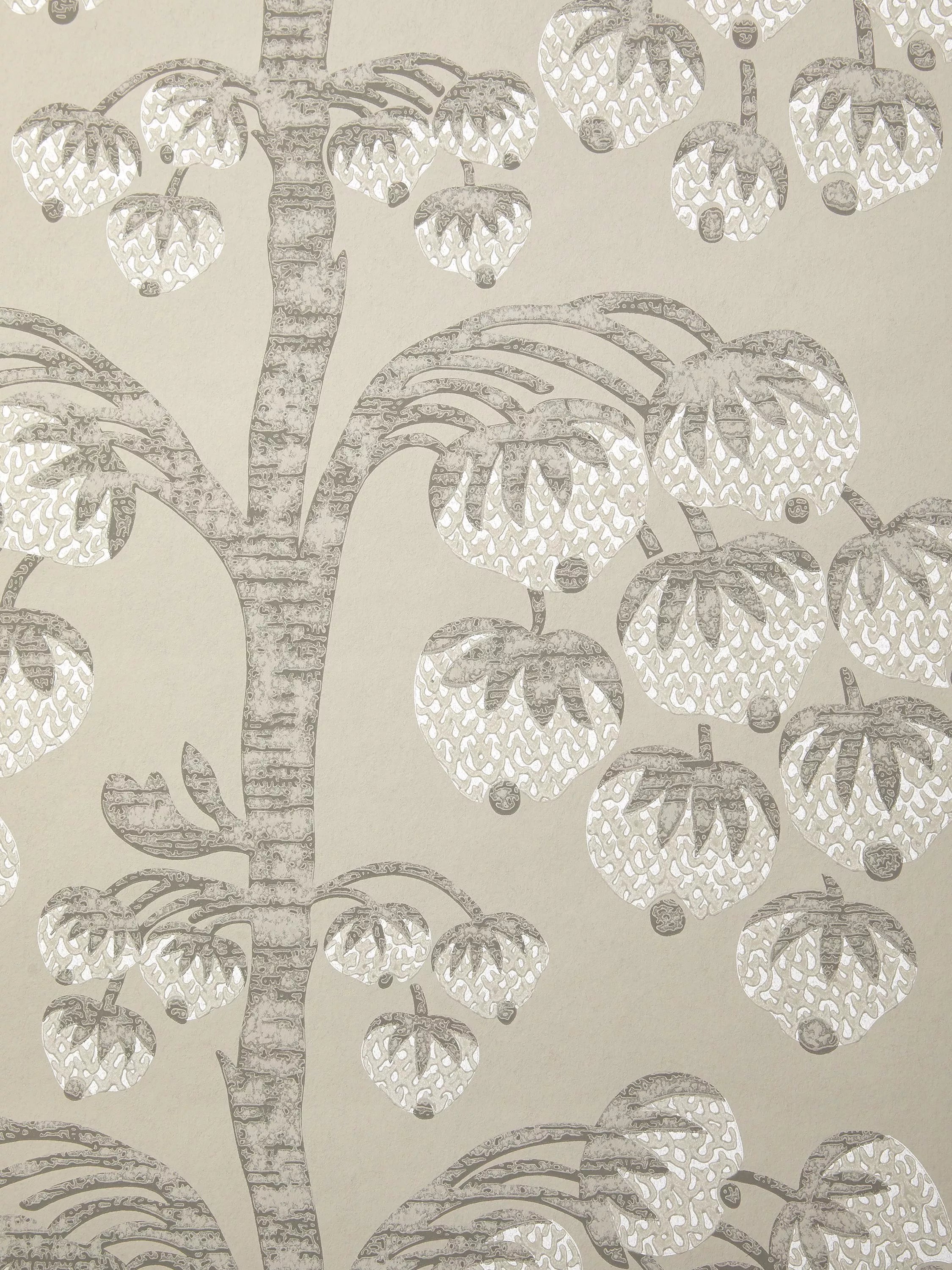 Liberty London Berry Tree Wallpaper, Pewter