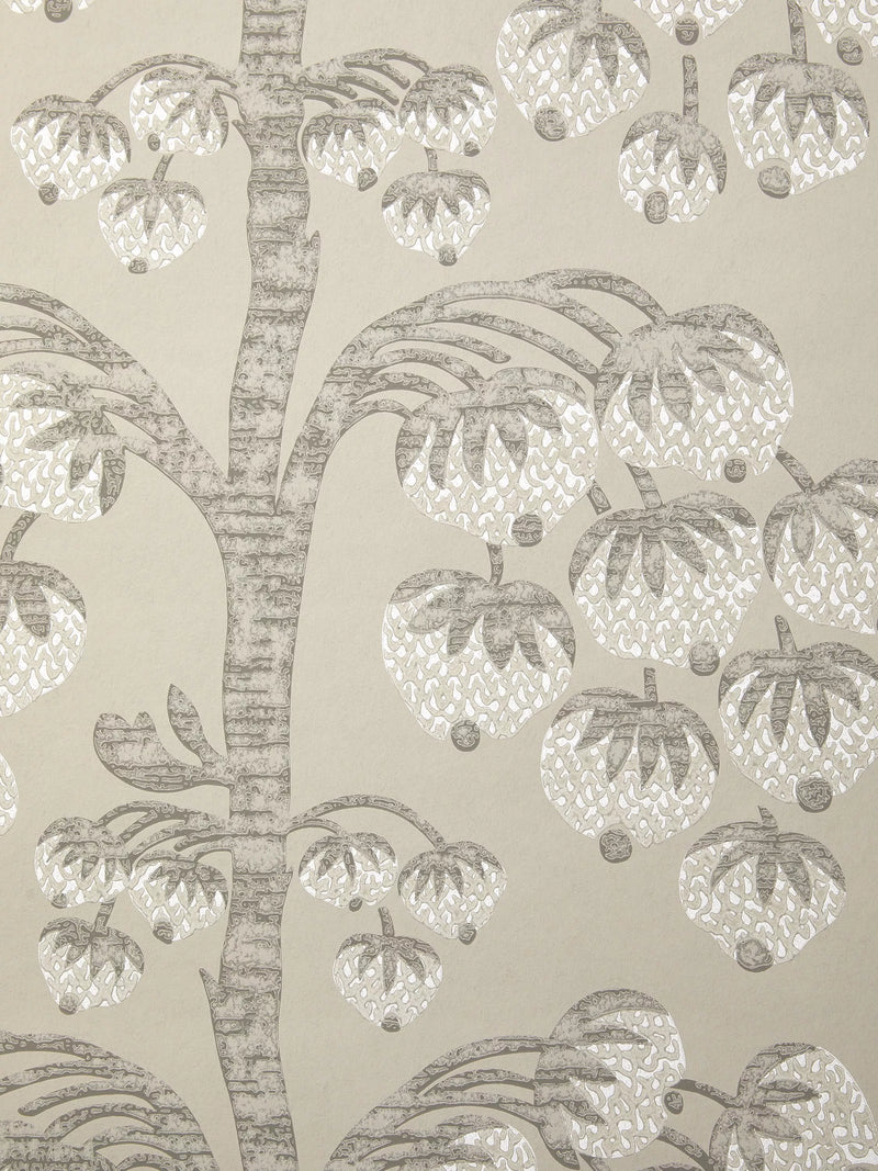 Liberty London Berry Tree Wallpaper, Pewter