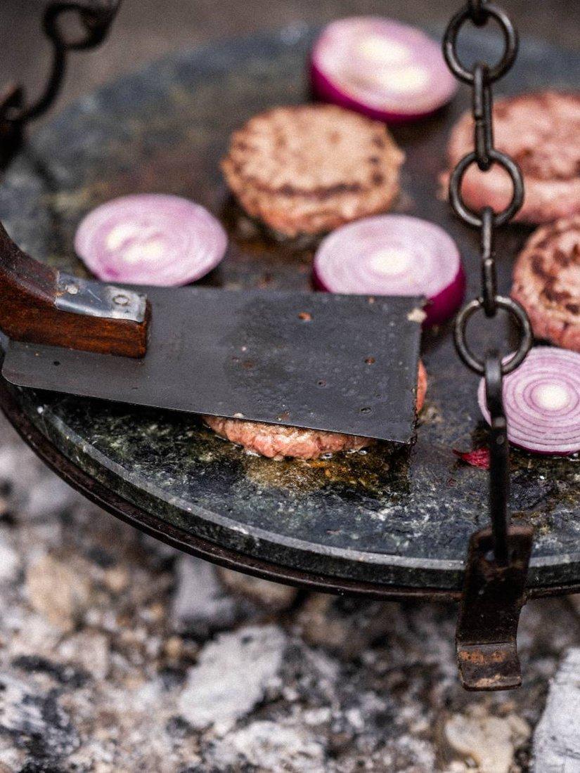 Kadai Burger Press & BBQ Tool imported from the UK