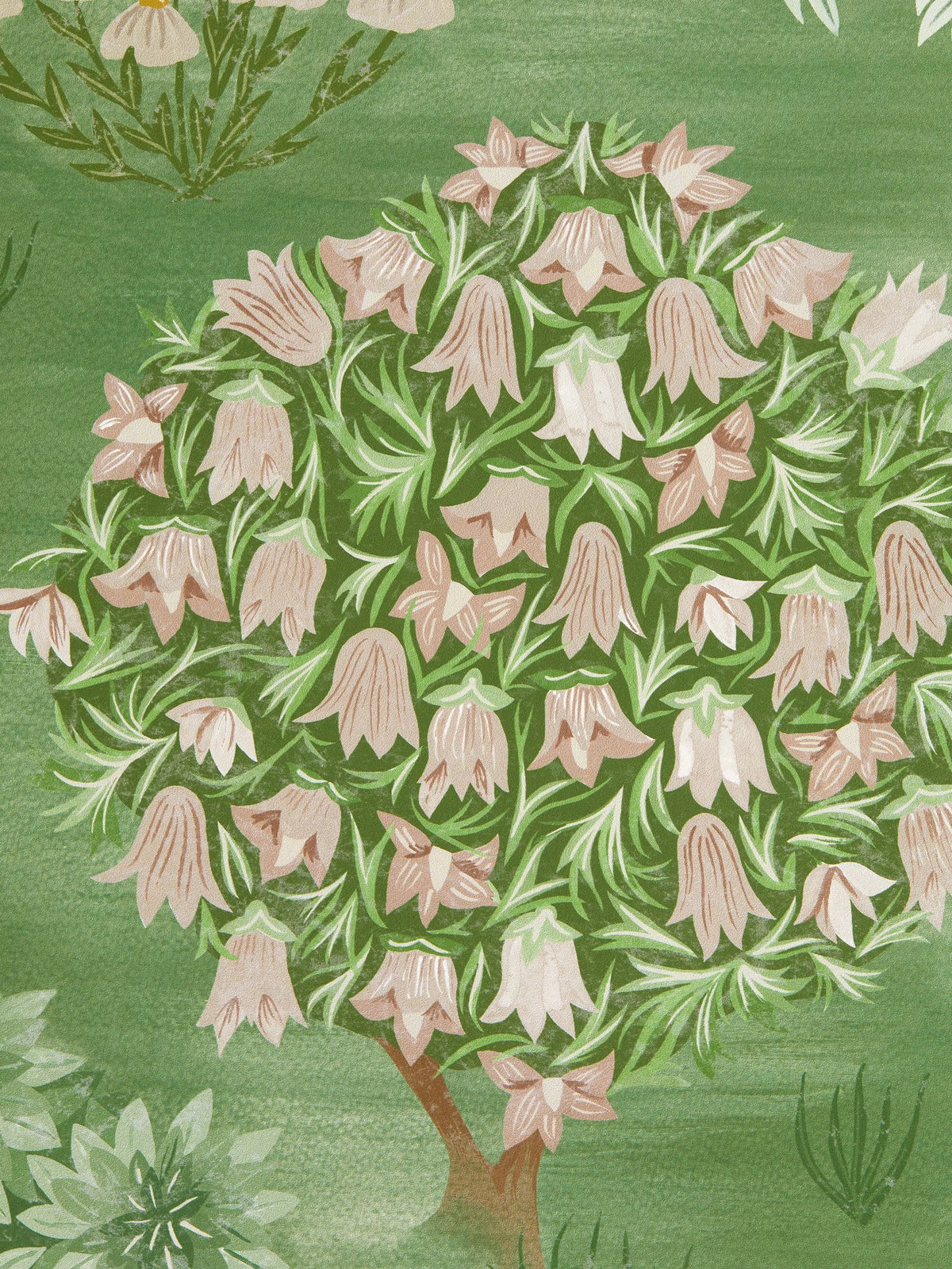 Liberty London Enchanted Wood hand-painted wallpaper pattern, imported from the UK