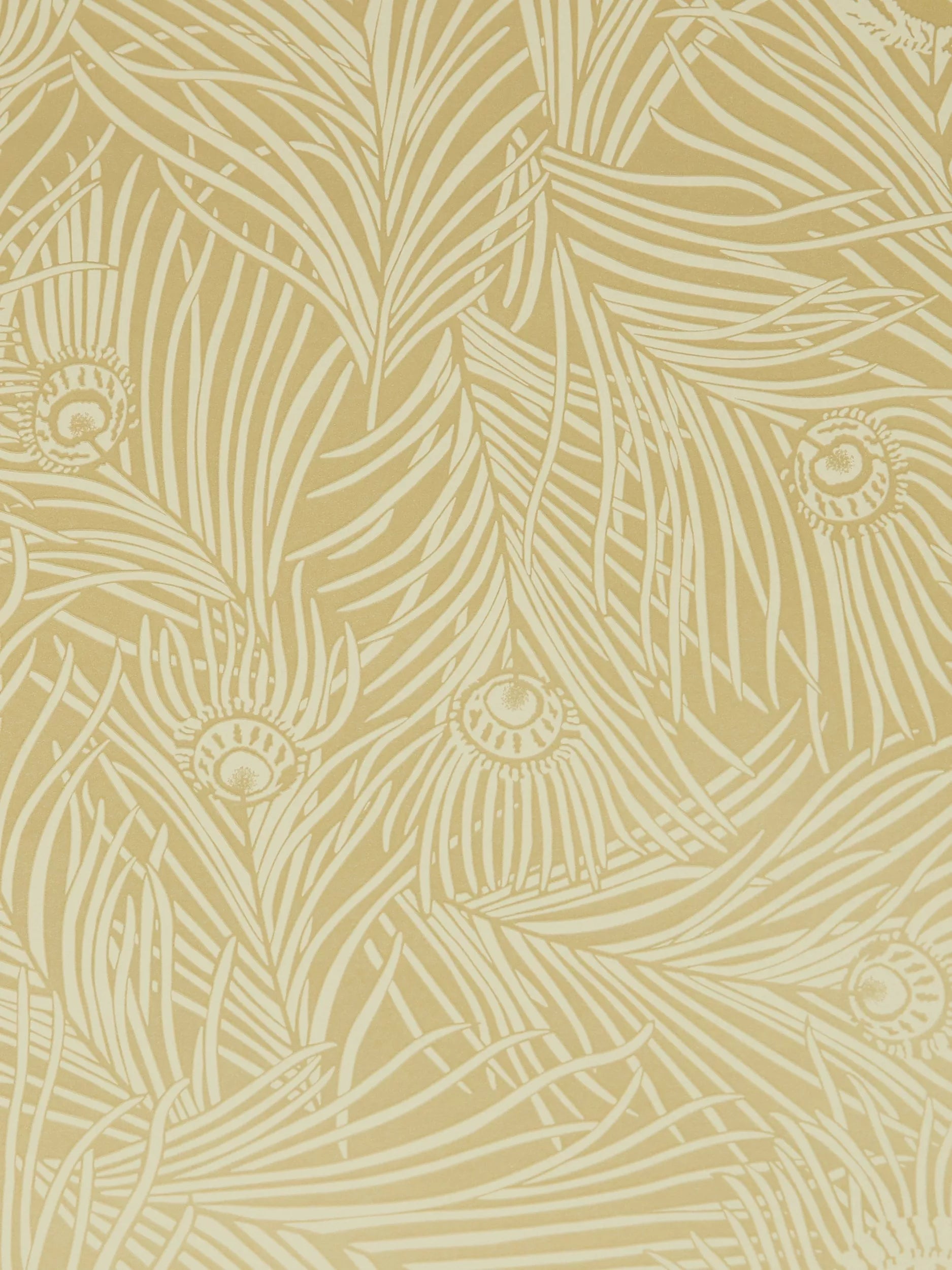Liberty London Hera Plume Wallpaper, Pewter Gold