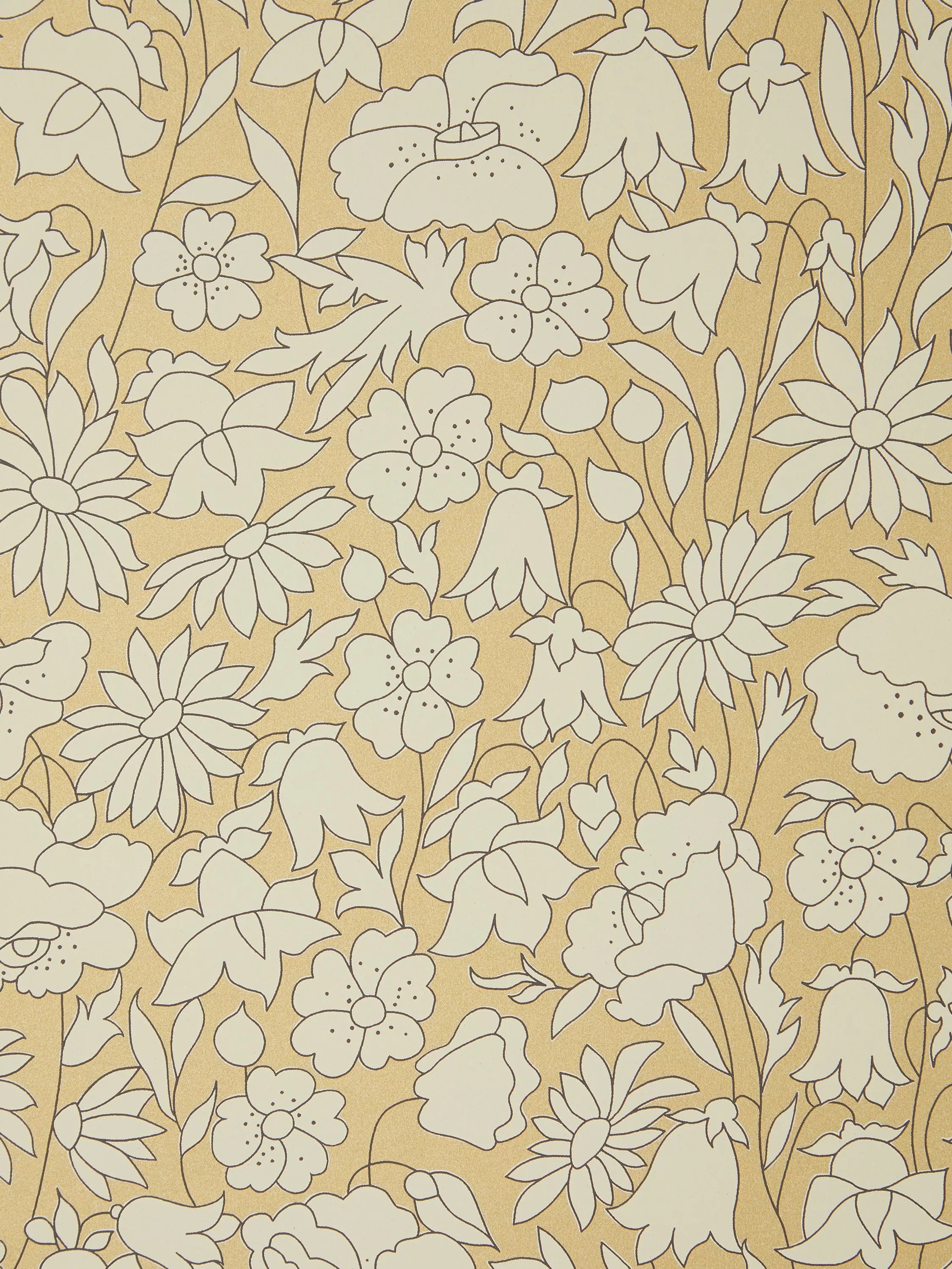 Liberty London Poppy Meadow Floral Wallpaper - 68.5 cm x 10.05 m