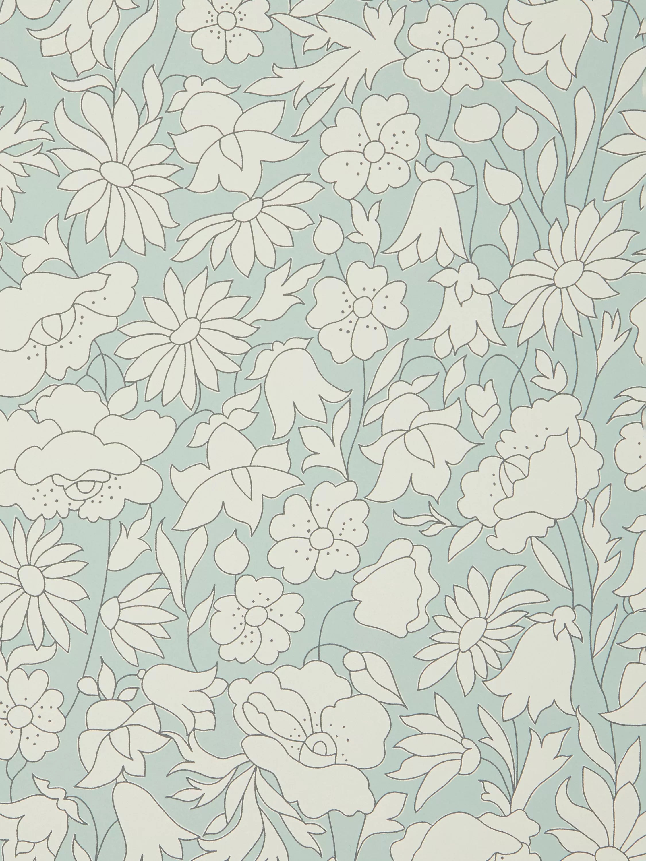 Liberty London Poppy Meadow Floral Wallpaper - 68.5 cm x 10.05 m