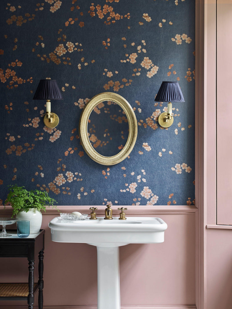 Liberty London Sakura wallpaper, imported from the UK