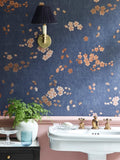 Liberty London Sakura wallpaper, imported from the UK