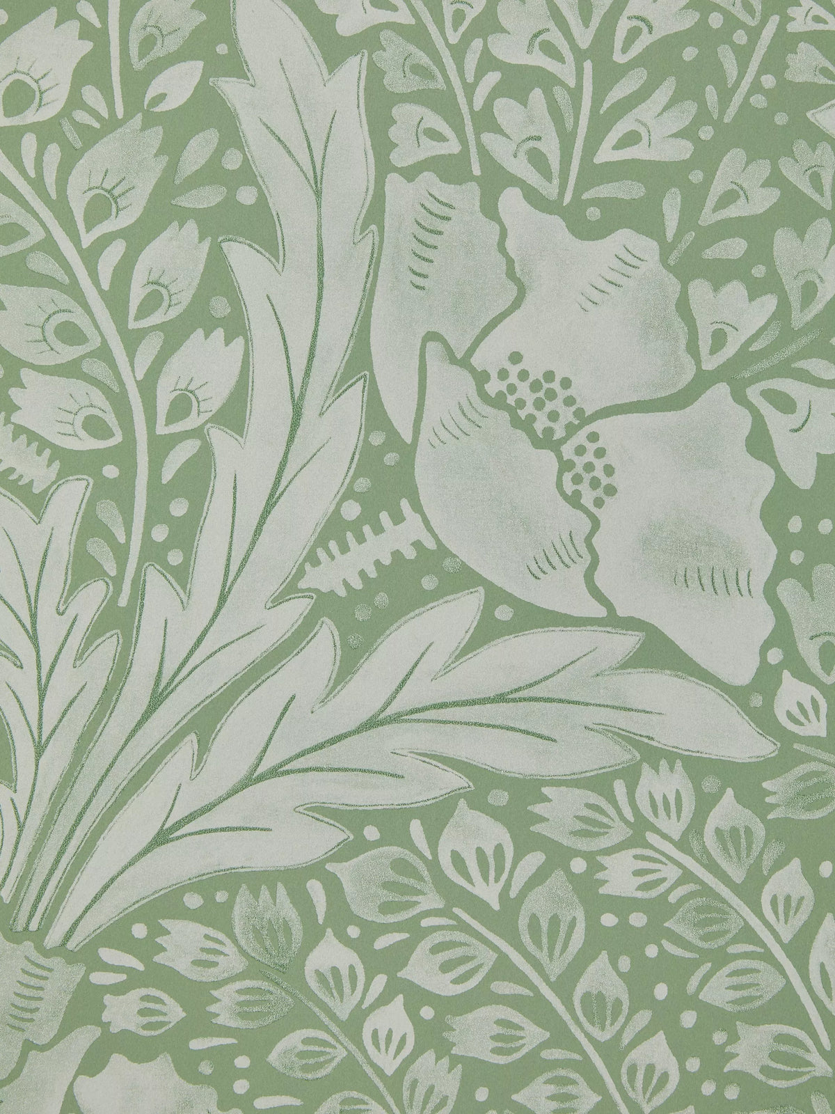 Liberty London Tudor Poppy wallpaper 68.5cm x 10.05m, imported from the UK