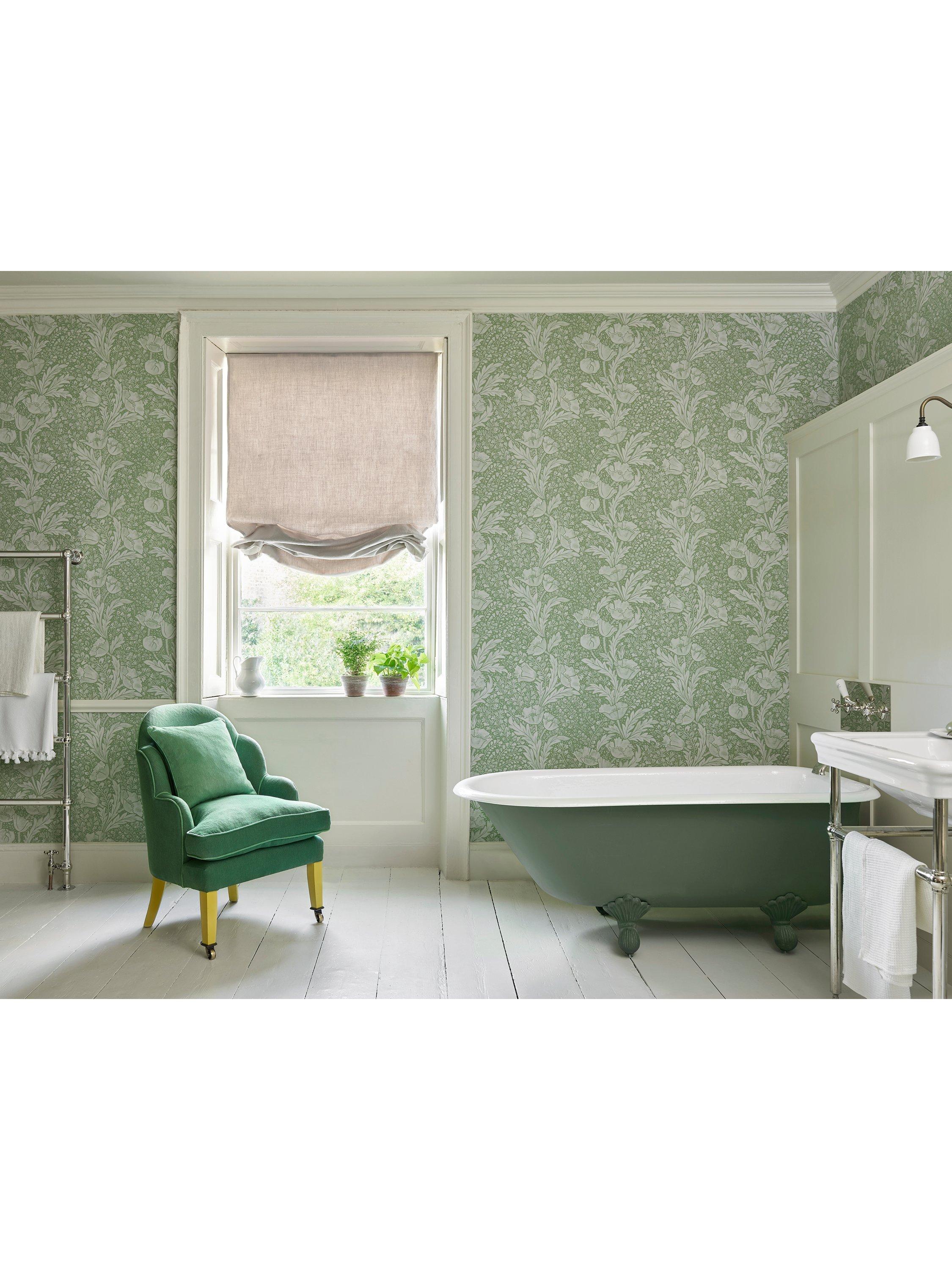 Liberty London Tudor Poppy wallpaper 68.5cm x 10.05m, imported from the UK