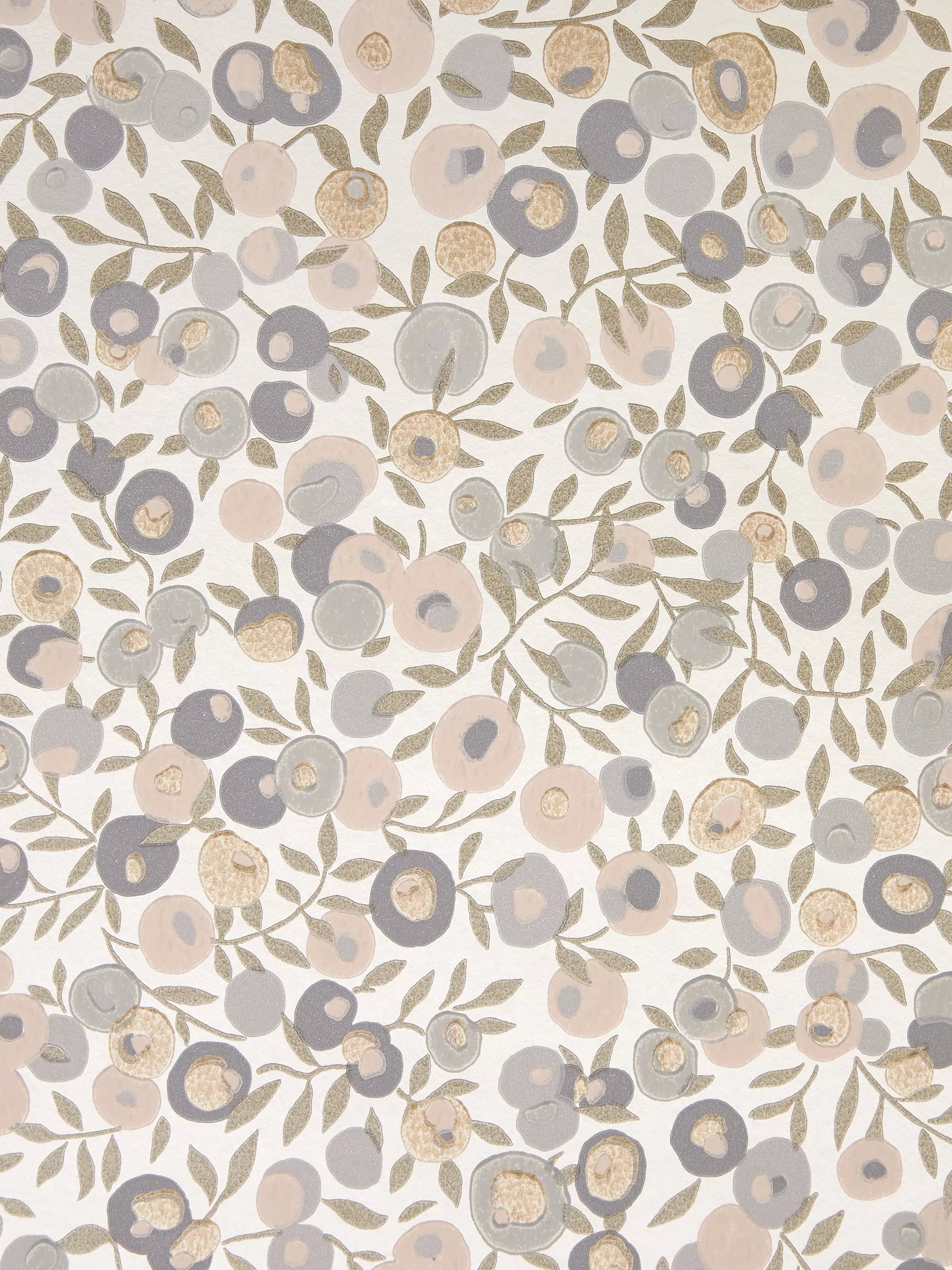 Liberty London Wiltshire Blossom Wallpaper, Pewter Gold