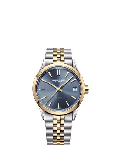 John Lewis Raymond Weil Freelancer Date Automatic Two Tone Watch 40mm- Buy online at McGrocer