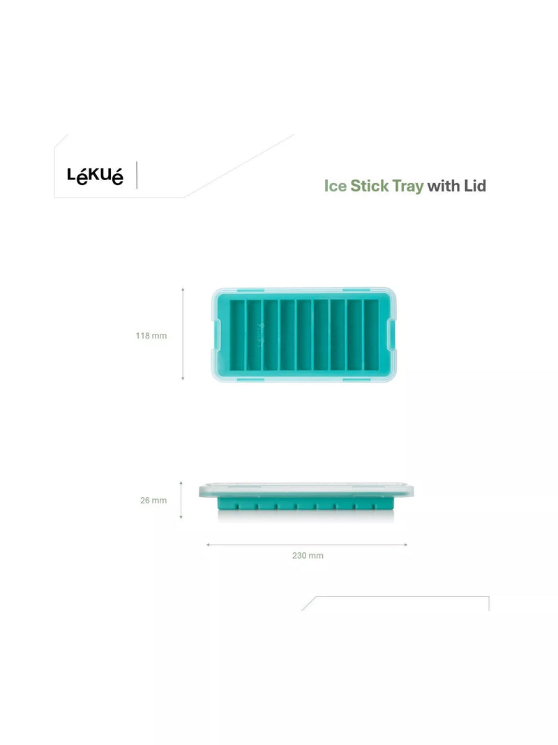 Lékué ice cube stick tray turquoise 9 cube (British brand)