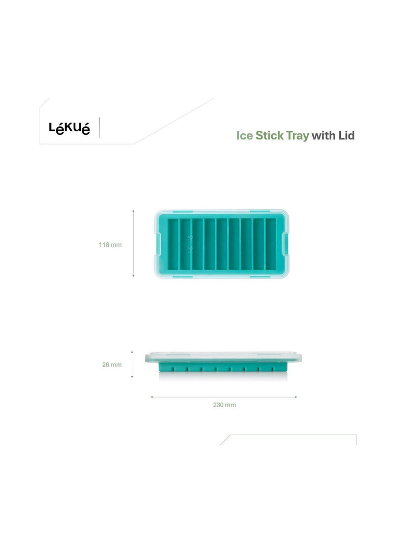 Lékué ice cube stick tray turquoise 9 cube (British brand)