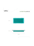 Lékué ice cube stick tray turquoise 9 cube (British brand)