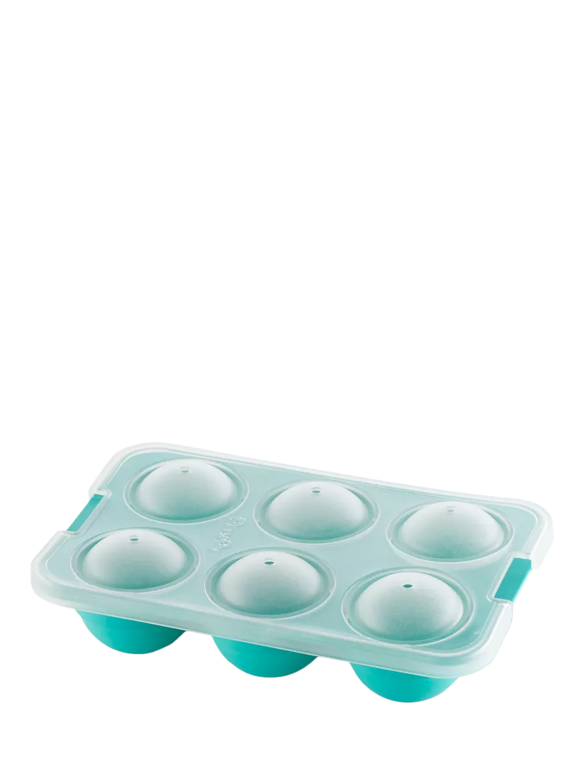 Lékué silicone XL sphere ice cube tray with lid, imported from the UK