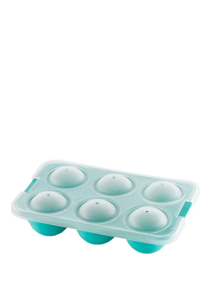 Lékué silicone XL sphere ice cube tray with lid, imported from the UK