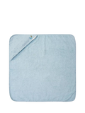 Little Dutch blue hooded towel 75x75cm, imported from the UK