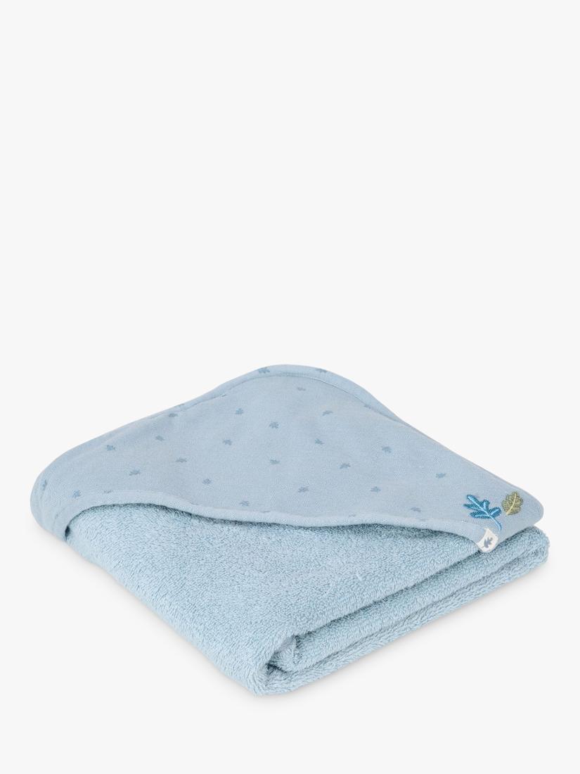 Little Dutch blue hooded towel 75x75cm, imported from the UK