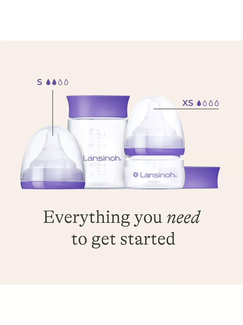 Lansinoh NaturalWave feeding bottle starter set, imported from the UK