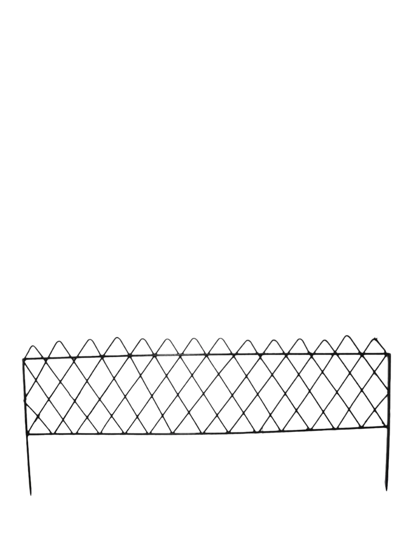 Wilstone garden edging fence rustic pack of 2 90cm - British product