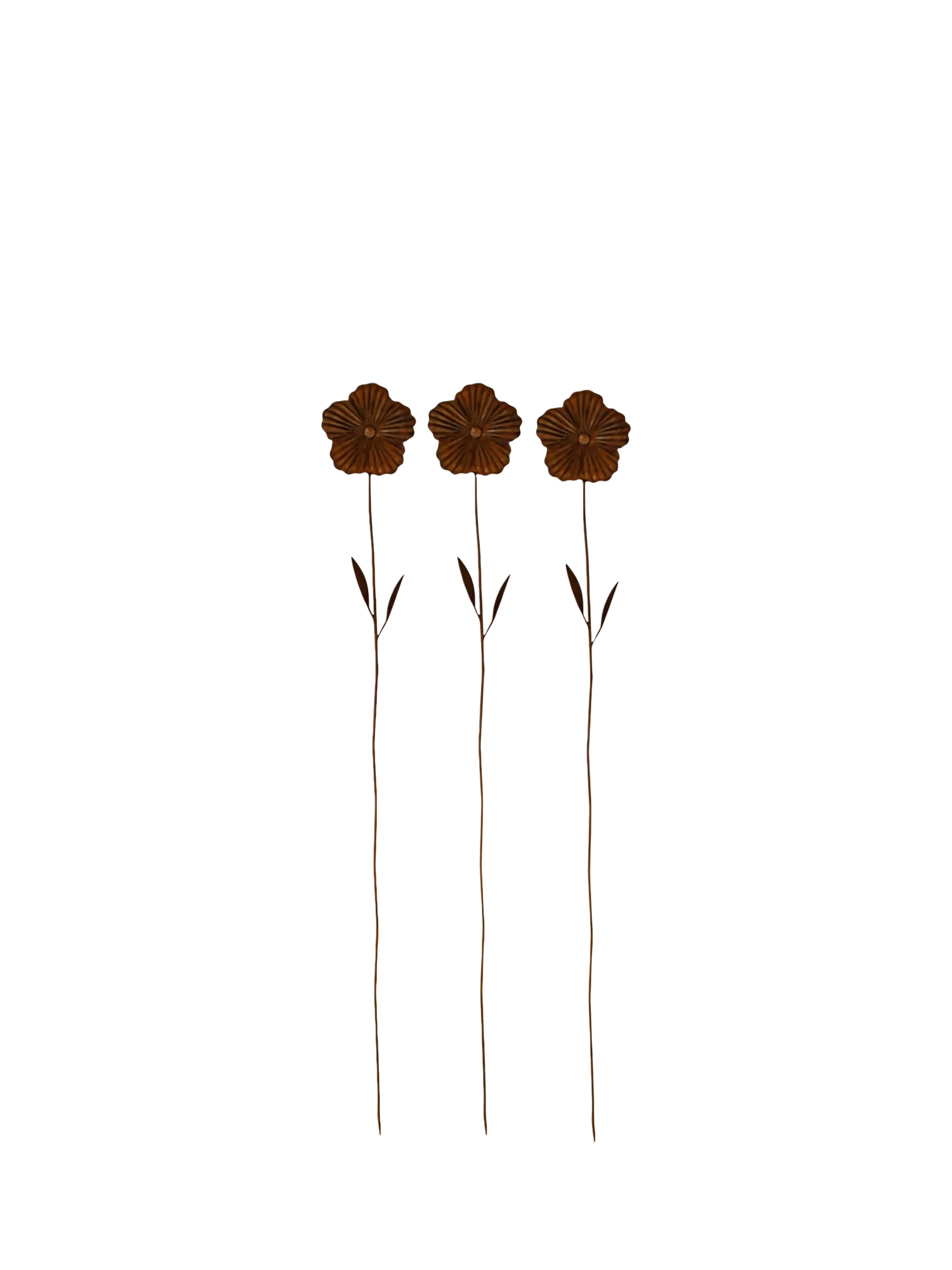 Wilstone Poppy Plant Support pack of 3 rusty finish (British brand)