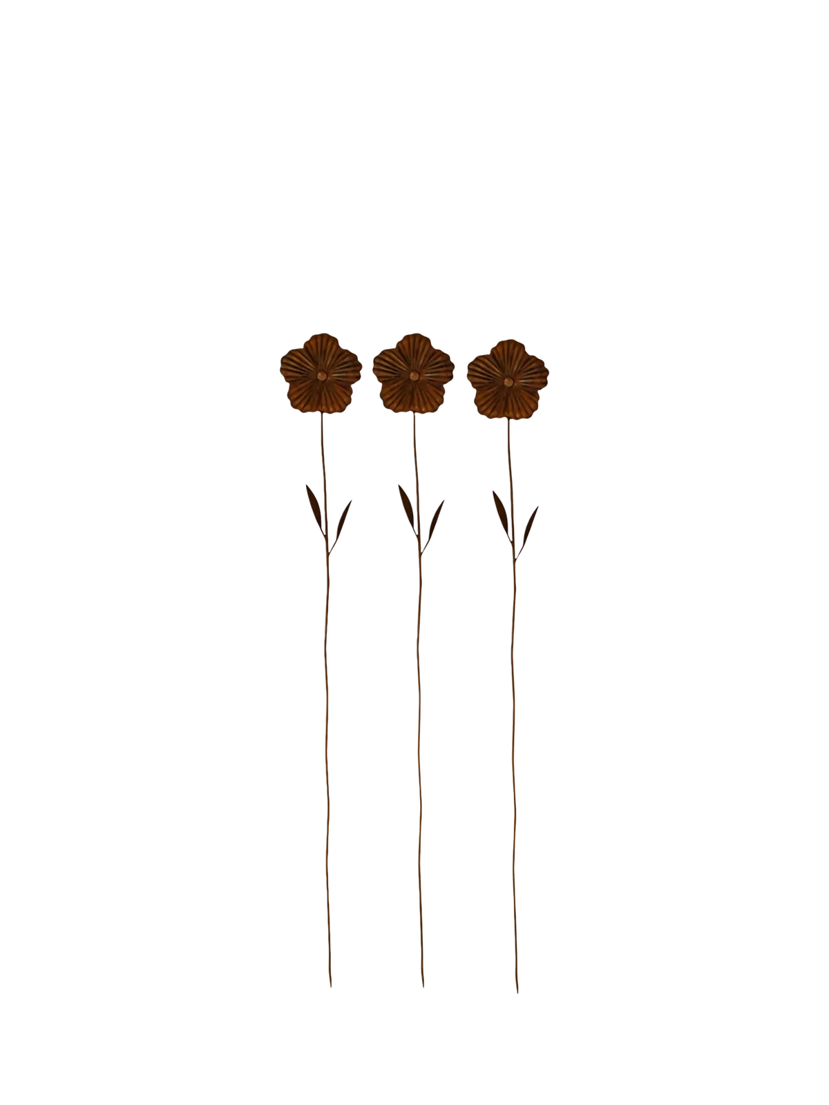 Wilstone Poppy Plant Support pack of 3 rusty finish (British brand)