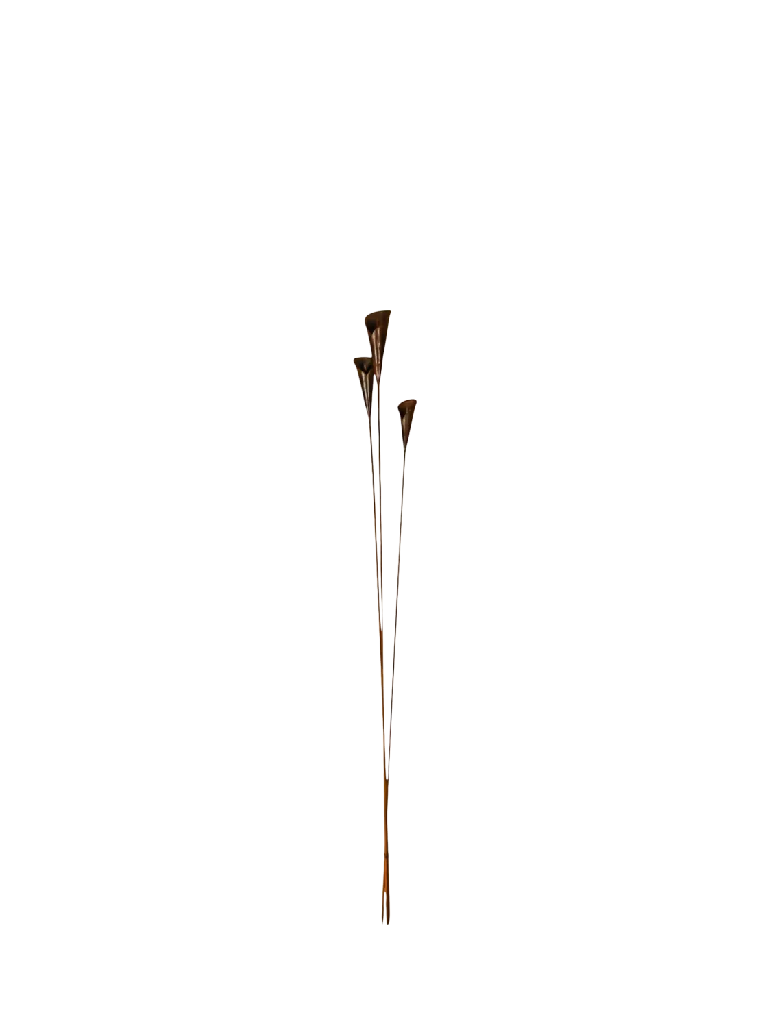 Wilstone decorative lily metal plant supports set of three, UK version