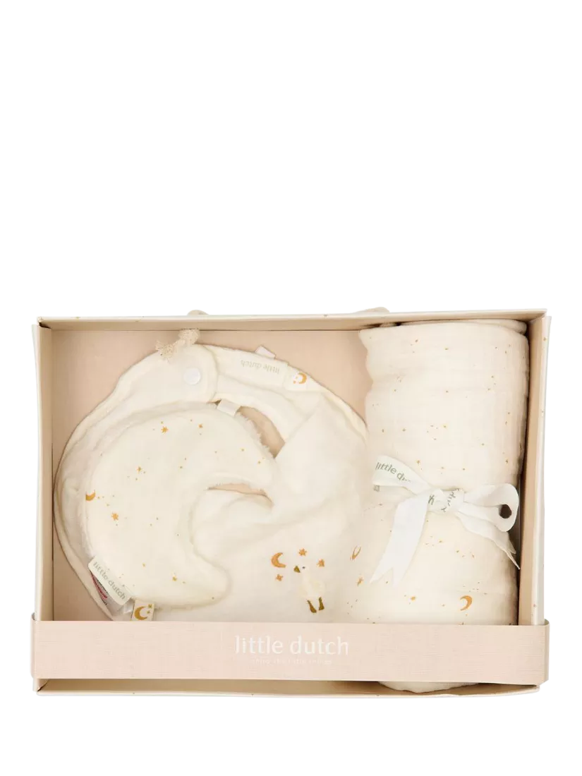 Little Dutch bib set Moonstar 3-piece organic cotton, imported from the UK