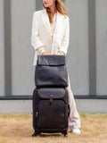 Storksak St James leather changing bag black, imported from the UK