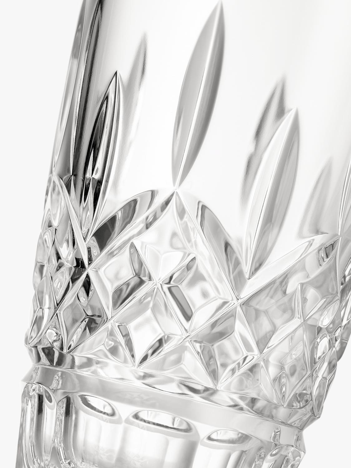 Waterford Lismore crystal cocktail shaker and martini glass set, imported from the UK