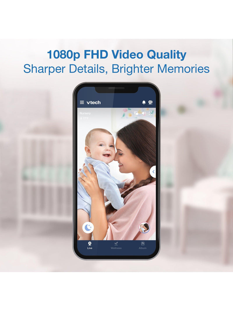 VTech 7 inch smart video baby monitor HD with night vision, UK version