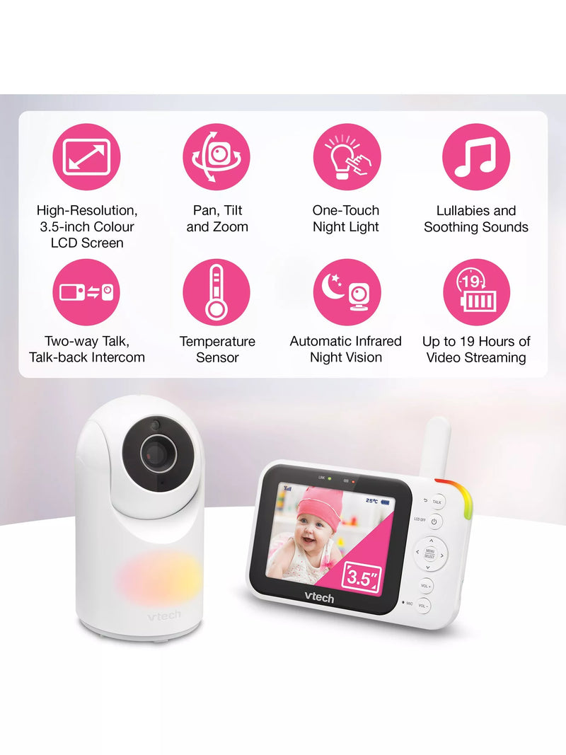VTech VM4263 video baby monitor 3.5 inch (British brand)